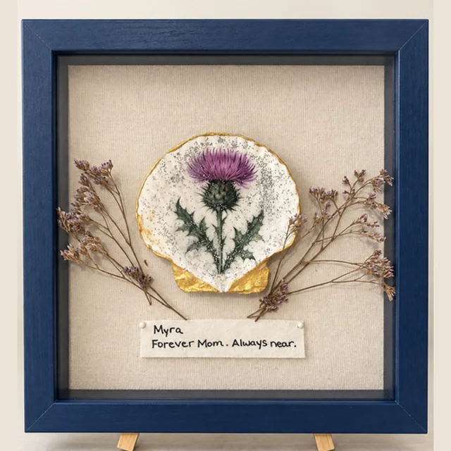 Always Near - Personalized Memorial Shell Shadow Box